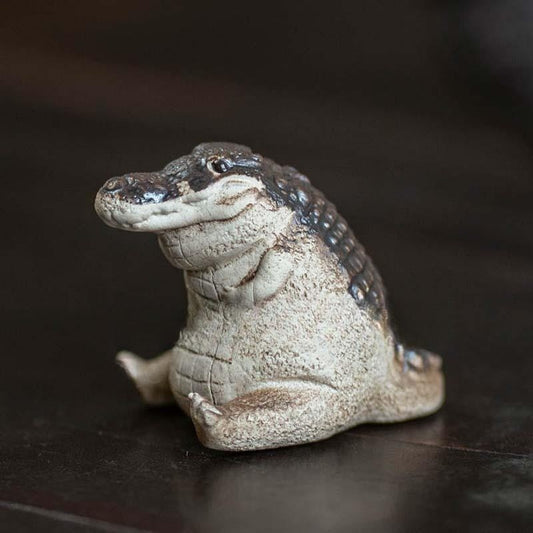 Handmade Purple Sand Tea Pet Crocodile Ornaments - iTeapet