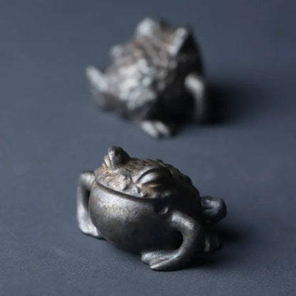 Tea Pet | Golden Frog Fortune Frog Ceramic Tea Ceremony Decorative Frog - iTeapet