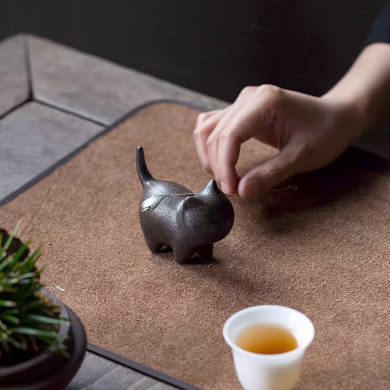 Tea Pet | Cute Cat Creative Table Decoration Mini Ornament iTeapet